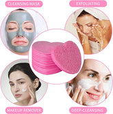 Compressed Facial Sponges Reusable Heart Shaped-10pcs
